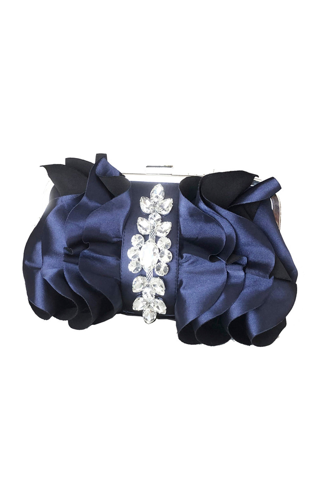 Floral Rhinestone  Satin Bag HB2246