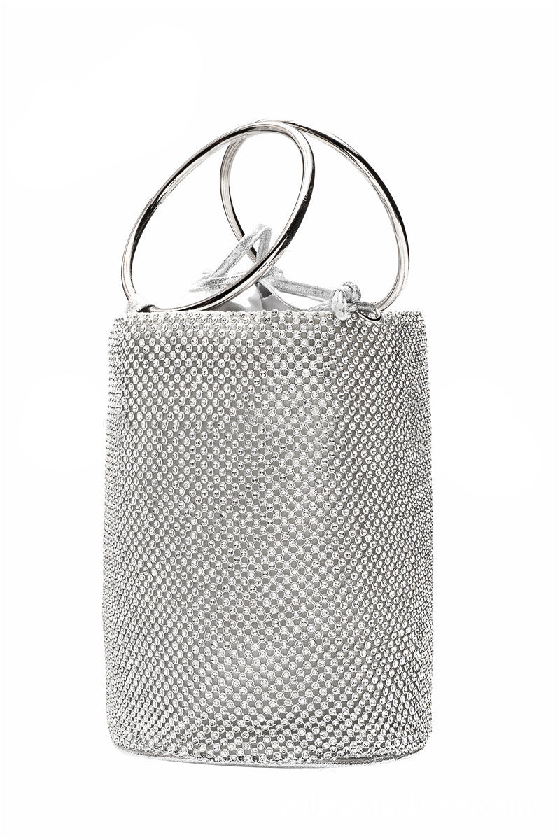 Bucket Rhinestone Evening Bag HB2251