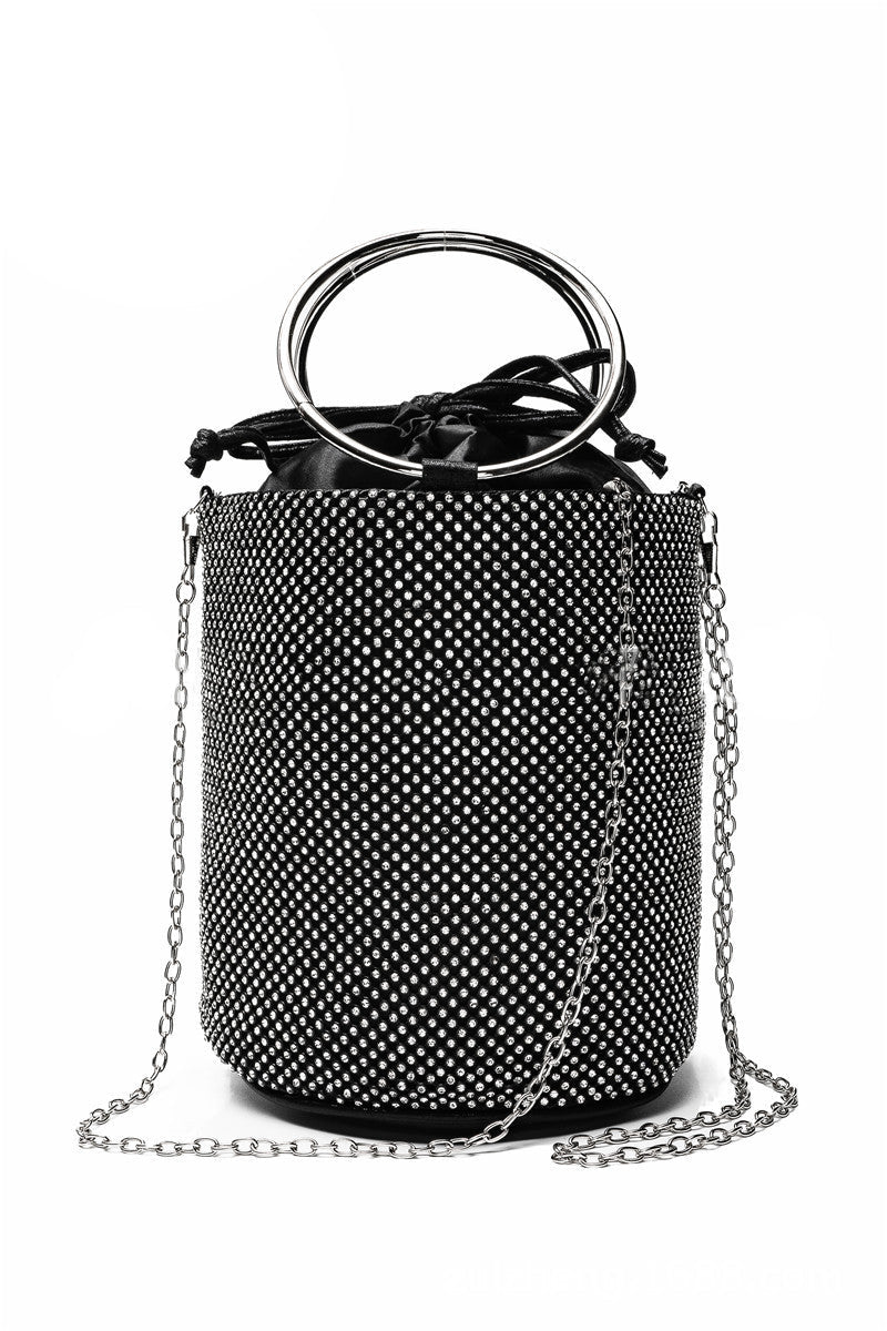 Bucket Rhinestone Evening Bag HB2251