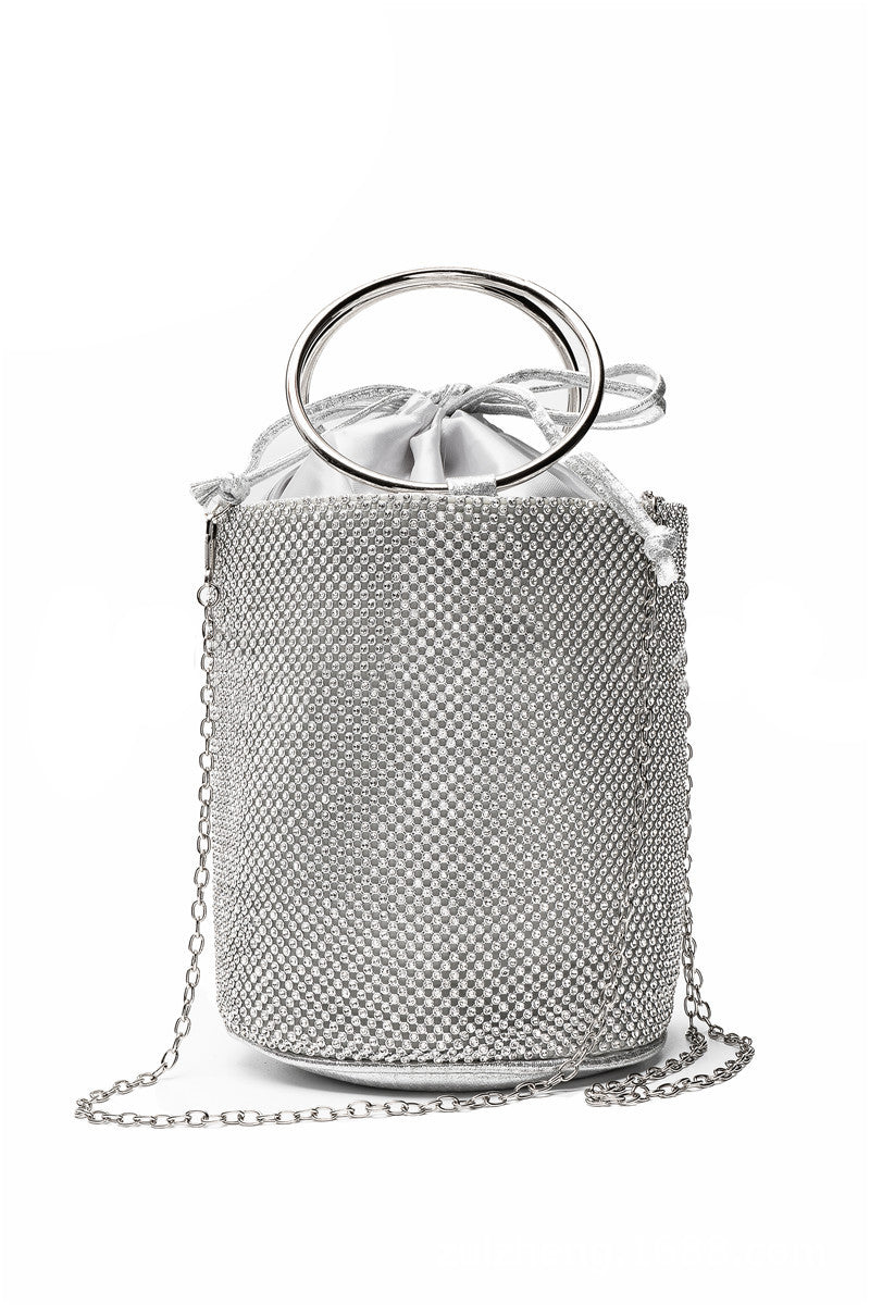 Bucket Rhinestone Evening Bag HB2251