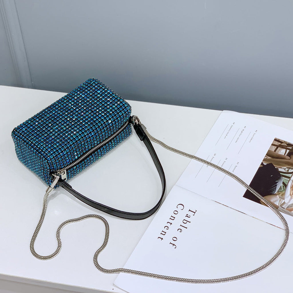 Rectangle Rhinestone Bag HB2276