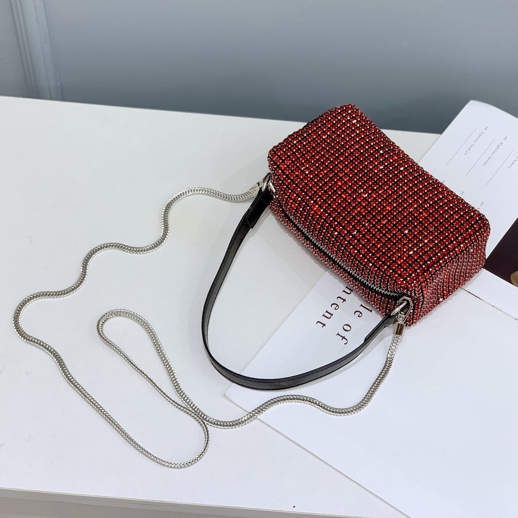 Rectangle Rhinestone Bag HB2276