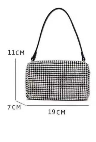 Rectangle Rhinestone Bag HB2276