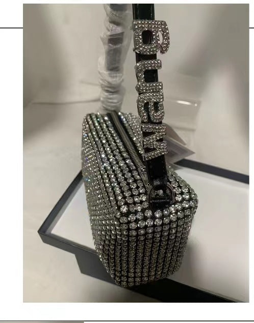 Rectangle Rhinestone Bag HB2276
