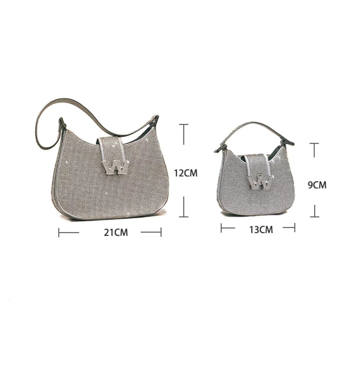 Rhinestone Underarm Bag HB2278