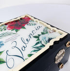 Floral Printed Square Pu Leather Handbag HB2297
