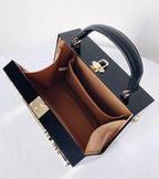 Floral Printed Square Pu Leather Handbag HB2297