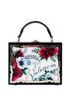 Floral Printed Square Pu Leather Handbag HB2297