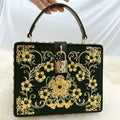 Floral Leather Square Bag HB2300