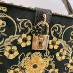 Floral Leather Square Bag HB2300