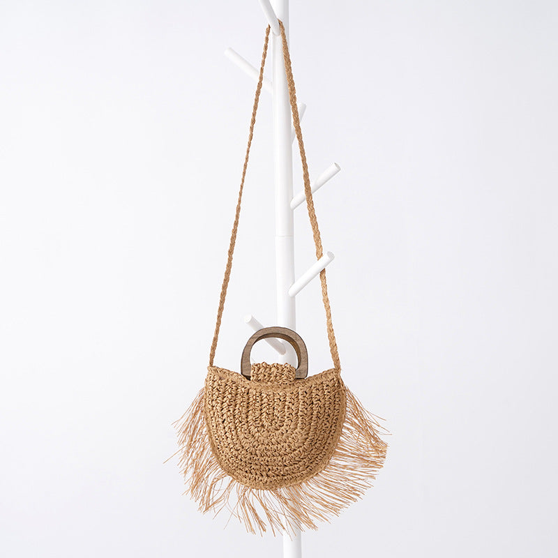 Straw Tassel Beach Bag HB2365