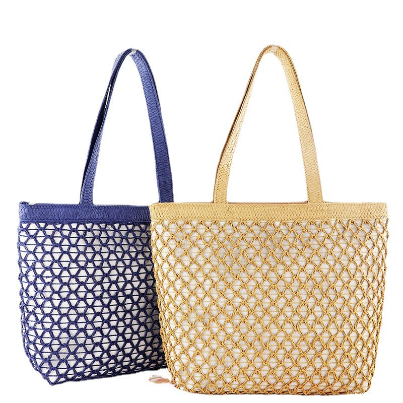 Hollow Straw Tote Beach Bag HB2375