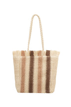 Striped Straw Tote Beach Bag HB2376