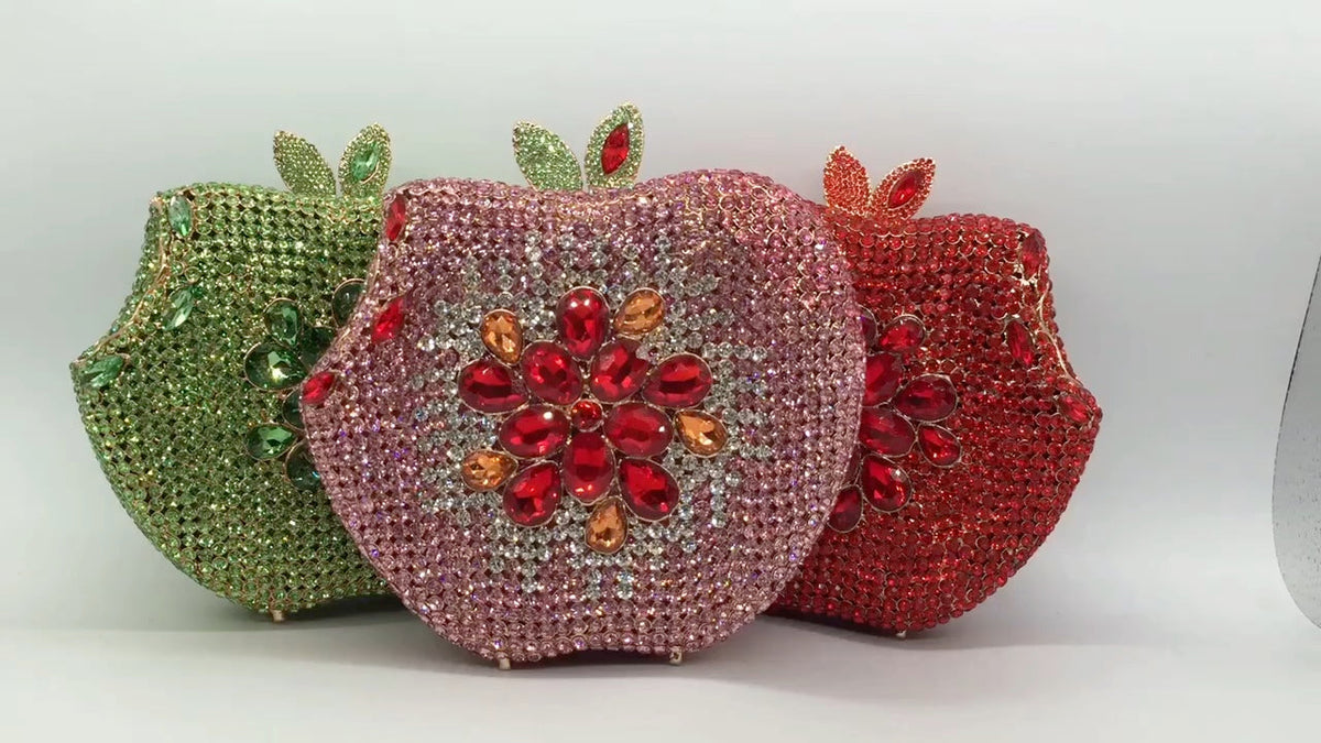 Apple Rhinestone Evening Bag HB2394