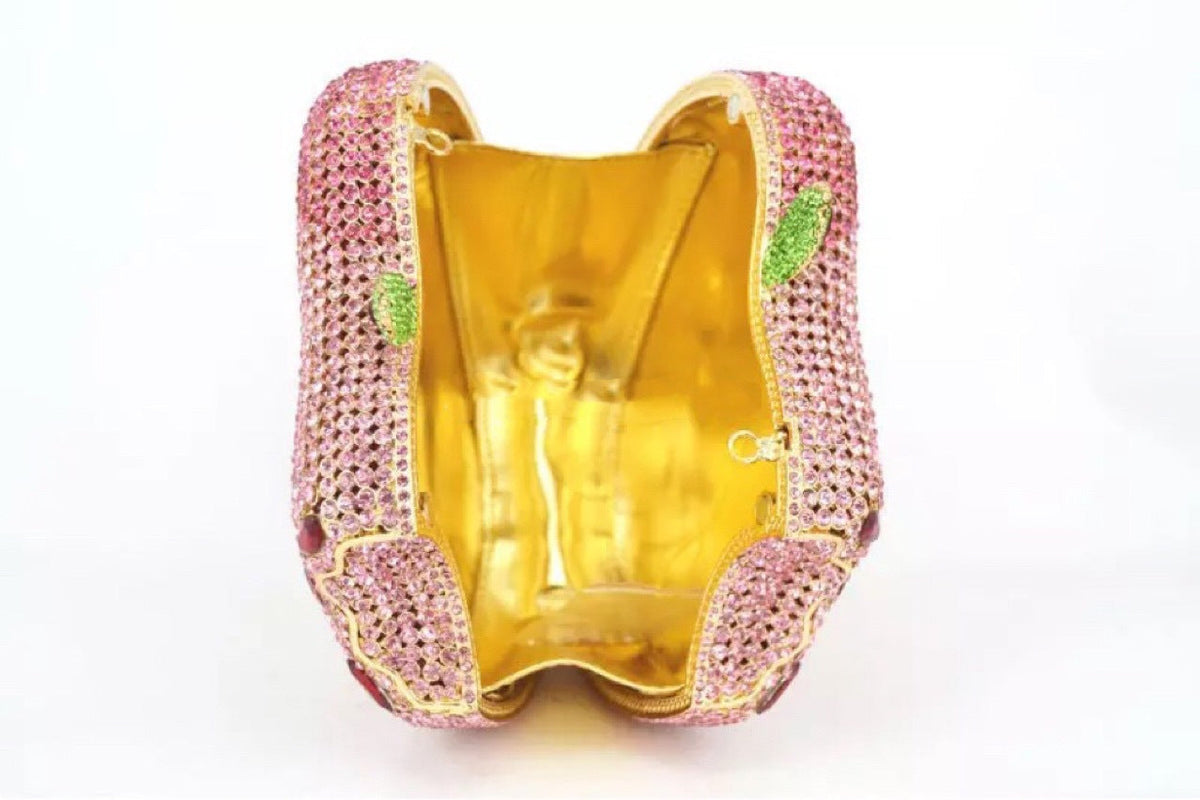 Apple Rhinestone Evening Bag HB2394
