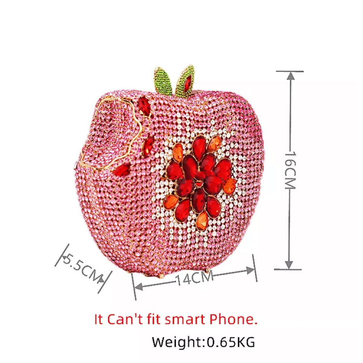 Apple Rhinestone Evening Bag HB2394