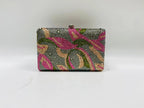 Graffiti Rhinestone Rectangle Evening Bag HB2419