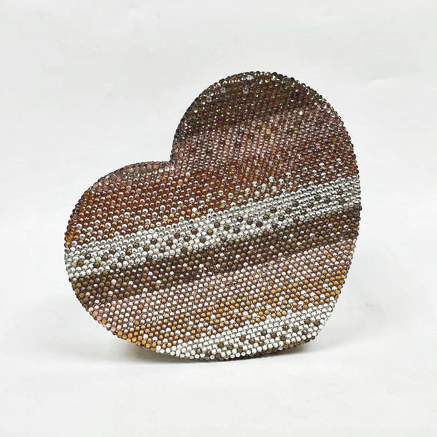 Heart Rhinestone Evening Bag HB2421