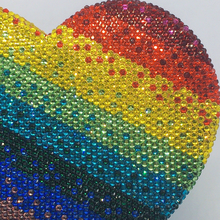 Heart Rhinestone Evening Bag HB2421