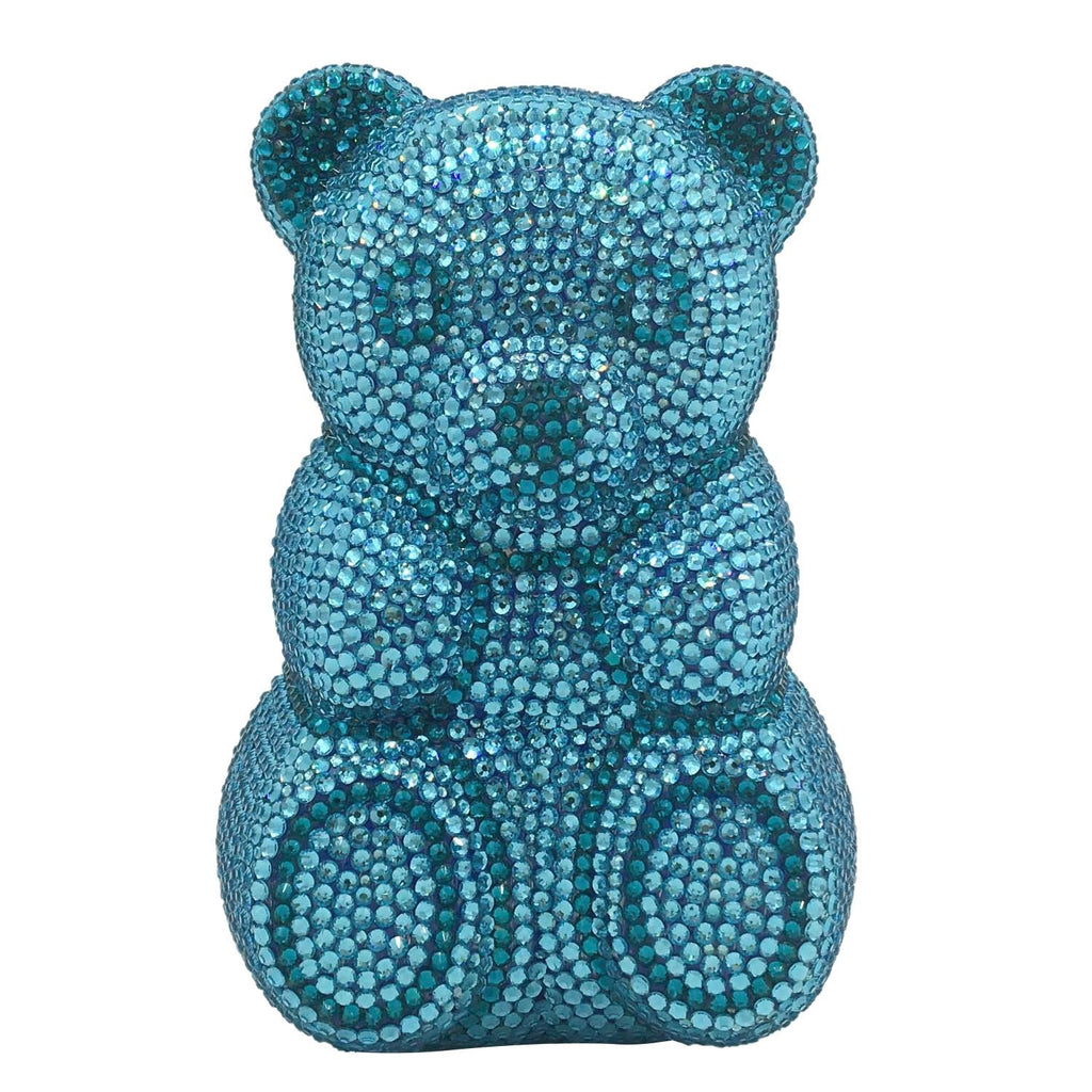 Bear Rhinestone Box Evening Bag HB2429