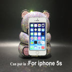 Bear Rhinestone Box Evening Bag HB2429