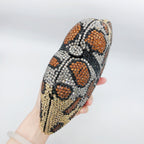 Animal Printed Rhinestone Evening Bag HB2435