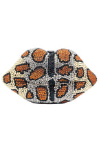 Animal Printed Rhinestone Evening Bag HB2435