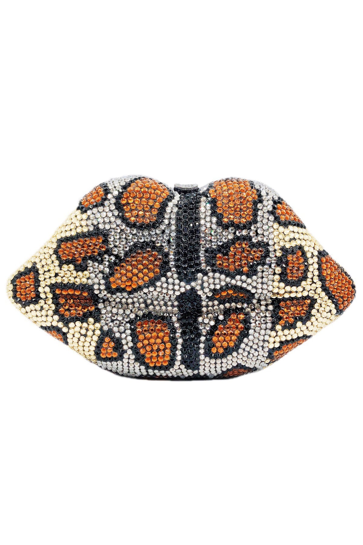 Animal Printed Rhinestone Evening Bag HB2435