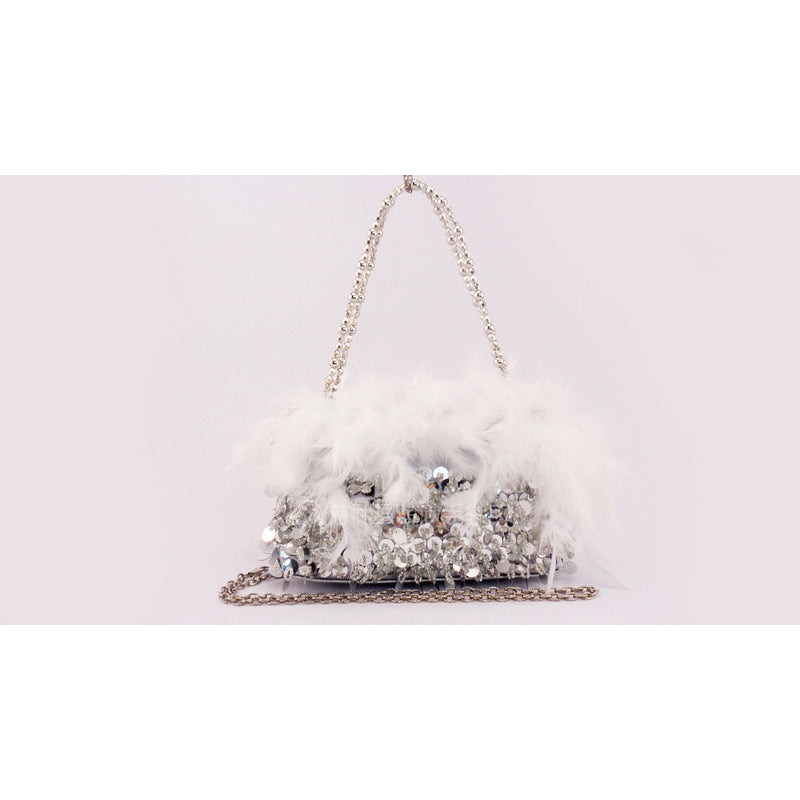 Feather Sequin Bag HB2441
