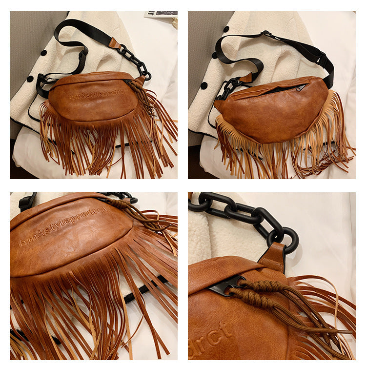 Tassel PU Leather Crossbody HB2450