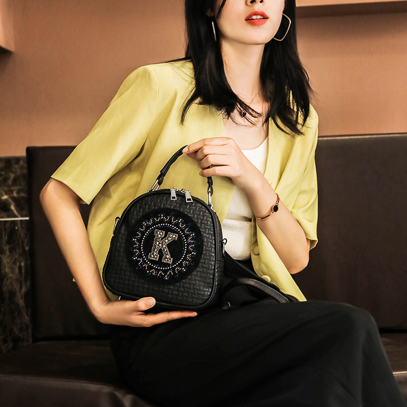 Elephant Rhinestone Pu Leather Crossbody HB2452