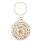 Ball Pearl Rhinestone Clutch HB2466