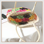 Floral Hollow Braided Tote Bag HB2485