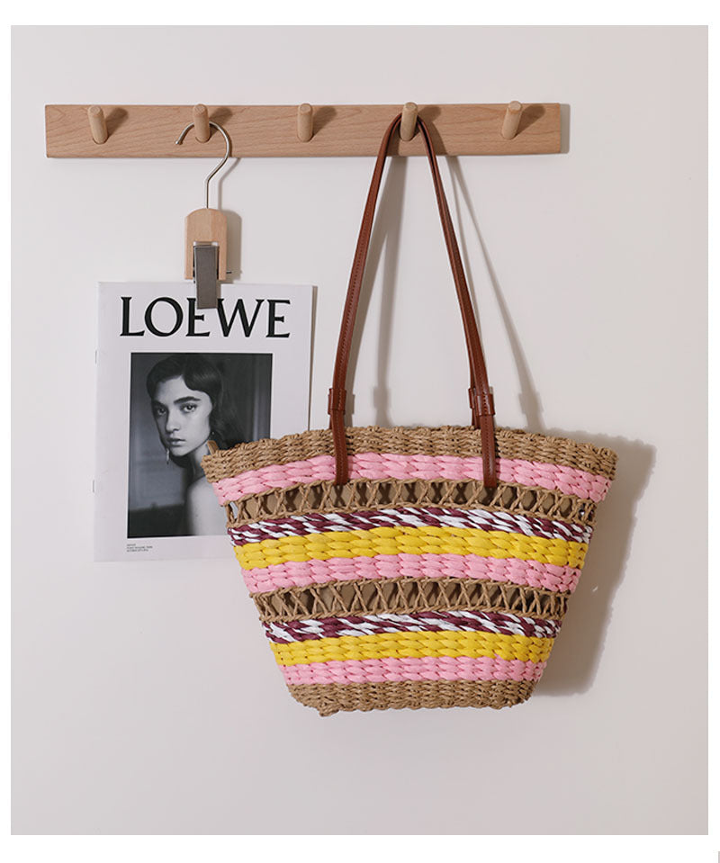 Straw Braided Tote Bag HB2487