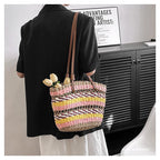 Straw Braided Tote Bag HB2487