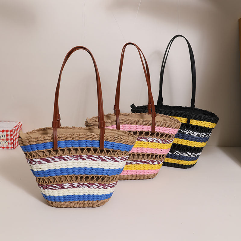 Straw Braided Tote Bag HB2487