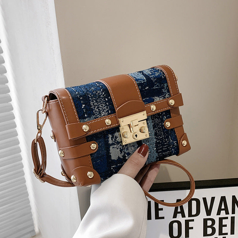 Denim PU Leather Crossbody HB2497