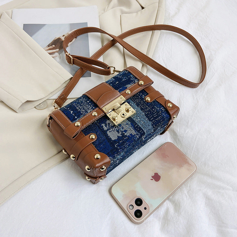 Denim PU Leather Crossbody HB2497