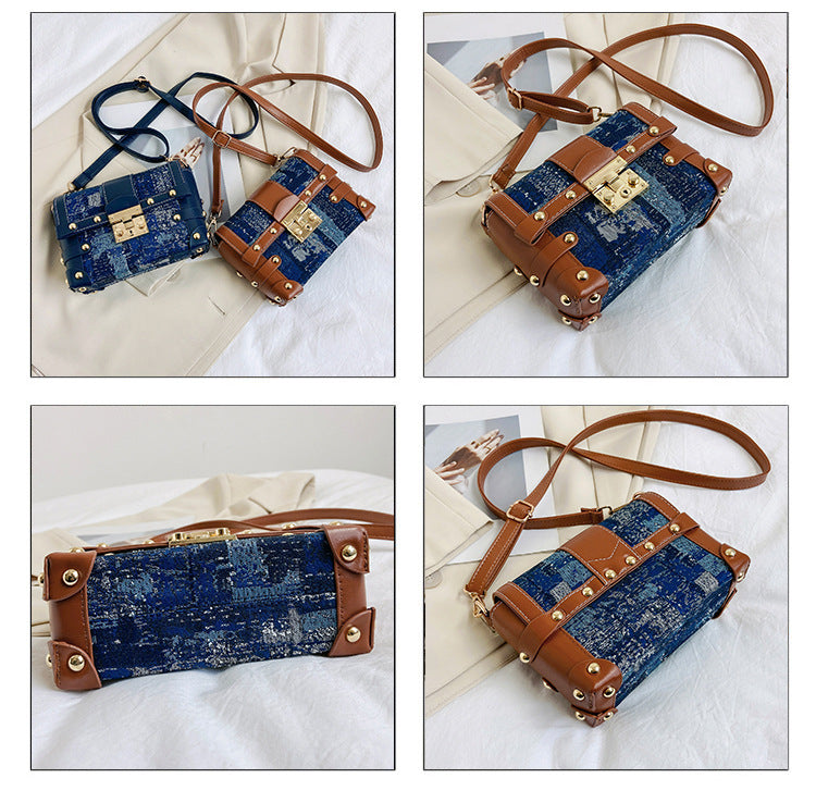 Denim PU Leather Crossbody HB2497