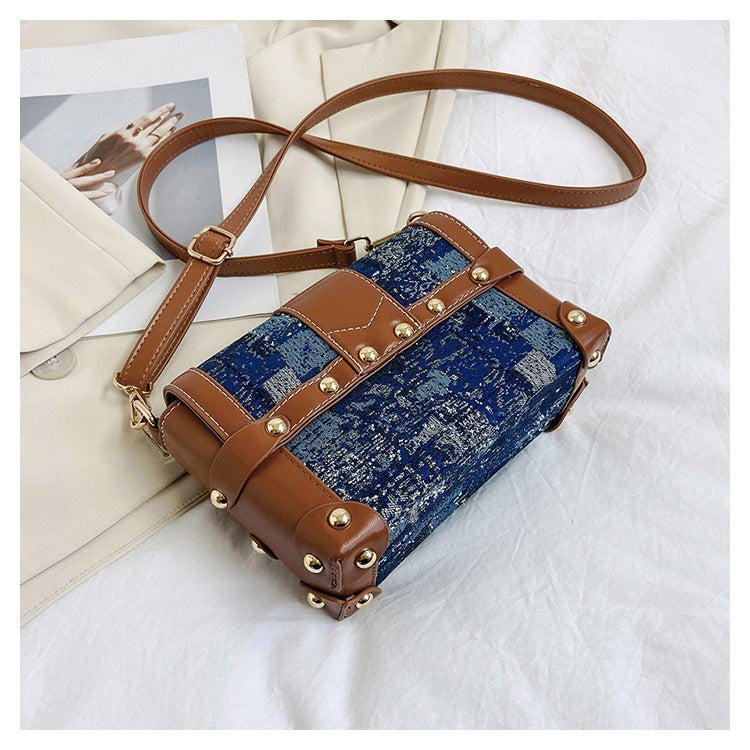 Denim PU Leather Crossbody HB2497
