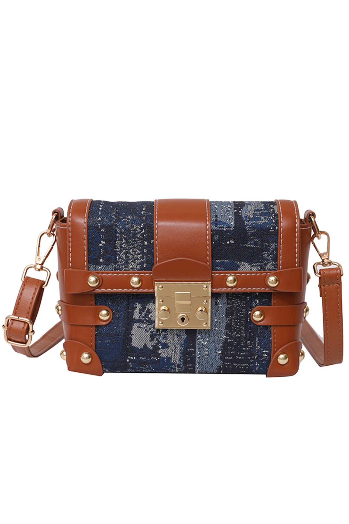 Denim PU Leather Crossbody HB2497