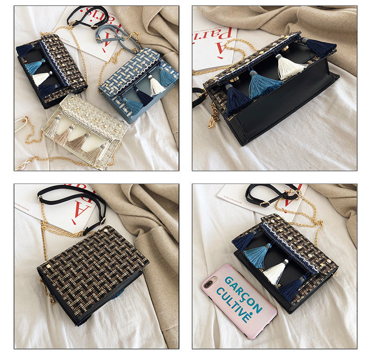 Bohemia Tassel PU Leather Bag HB2506