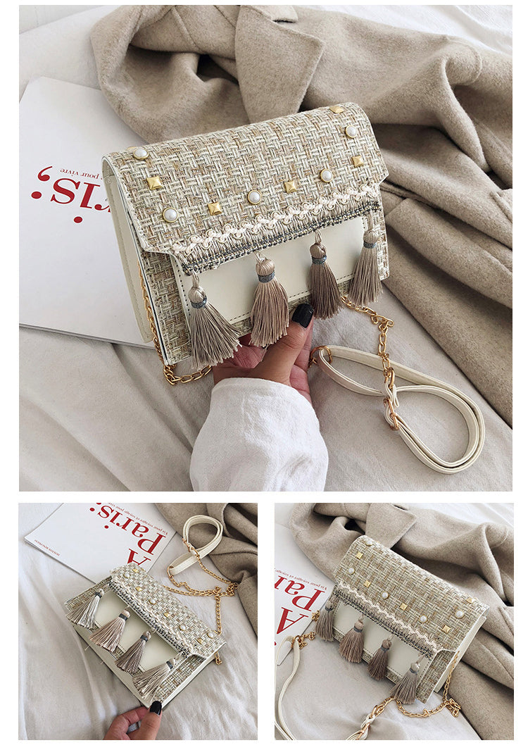 Bohemia Tassel PU Leather Bag HB2506
