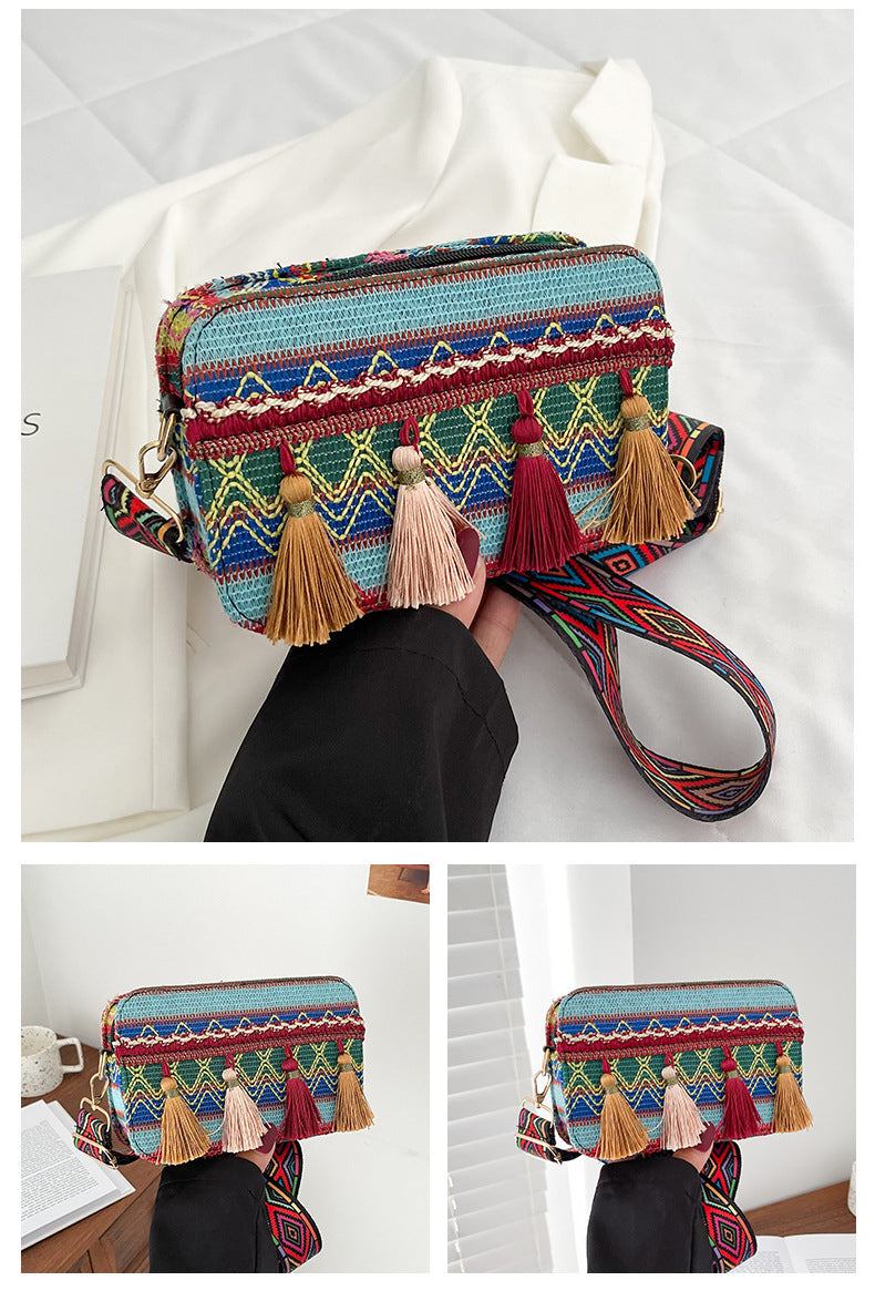 Bohemia Tassel Rectangle Bag HB2508