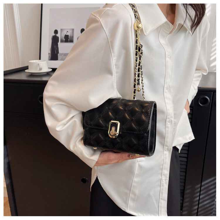 Rhombus Pu Leather Crossbody HB2515