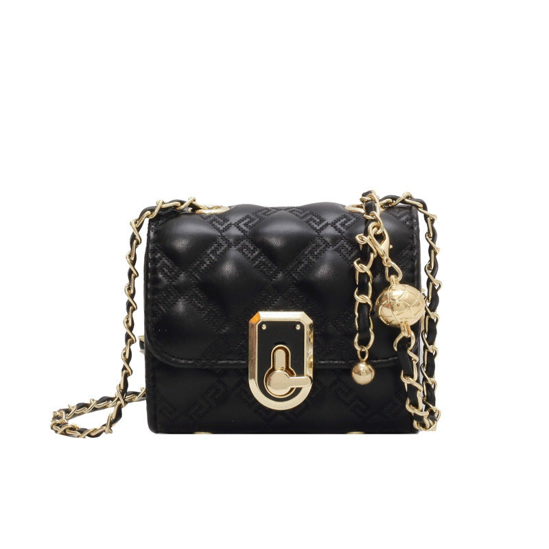 Rhombus Pu Leather Crossbody HB2515