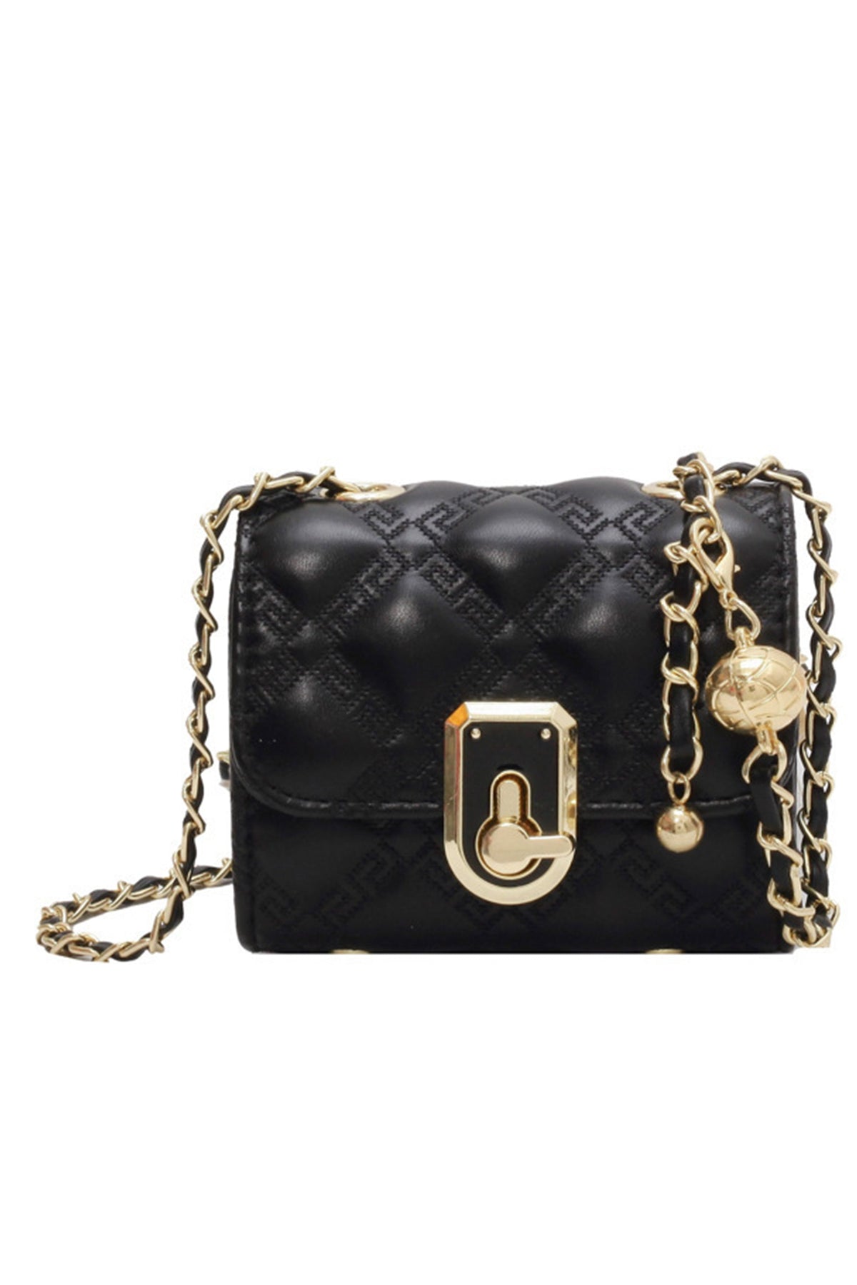 Rhombus Pu Leather Crossbody HB2515