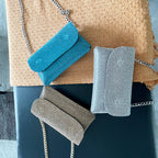 Rectangle Rhinestone Crossbody Bag HB2526