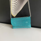 Rectangle Rhinestone Crossbody Bag HB2526
