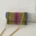 Rectangle Rhinestone Crossbody Bag HB2526